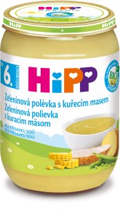 Hipp BIO zeleninová polévka s kuřecím masem dětský příkrm 190 g