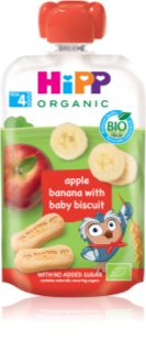 Hipp HiPPis BIO jablko-banán-baby sušenky dětský příkrm 100 g