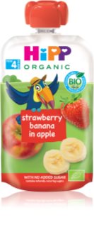 Hipp HiPPis BIO 100% ovoce jablko - banán - jahoda ovocný příkrm pro děti 100 g