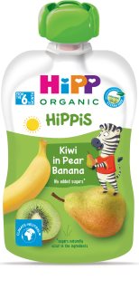 Hipp HiPPis BIO 100% ovoce hruška – banán – kiwi ovocný příkrm 100 g
