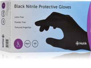 Holík Nitril Black luvas de proteção sem pó de nitrilo tamanho L 2x50 un.