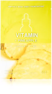 Holika Holika Ampoule Mask Sheet From Nature Vitamin C + Pineapple maska iz platna s poživitvenim učinkom 1 kos