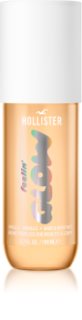 Hollister Feelin' Glow parfumeret spray til krop og hår til kvinder Vanilla 198 ml
