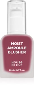 House of Hur Moist Ampoule Blusher tekutá tvářenka odstín 08 Berry Purple 20 ml