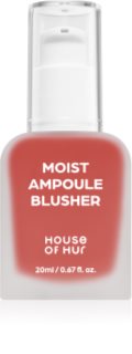 House of Hur Moist Ampoule Blusher tekutá lícenka odtieň 05 Peach Coral 20 ml
