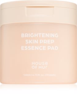 House of Hur Brightening Skin Prep Essence Pad tonizačné vankúšiky pre zjednotenie farebného tónu pleti 140 ml