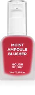 House of Hur Moist Ampoule Blusher tekutá lícenka odtieň 09 Ruby Red 20 ml