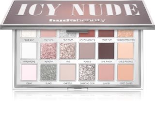 Huda Beauty Icy Nude paleta očných tieňov 18 farieb 16.1 g