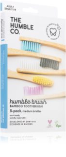 The Humble Co. Brush Adult brosse à dents en bambou medium I. 5 pcs
