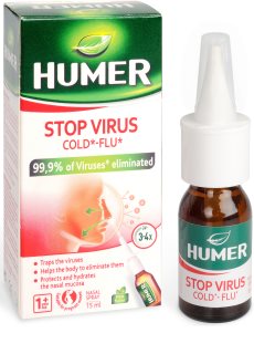 Humer Stop Virus nosní sprej při chřipce a nachlazení 15 ml