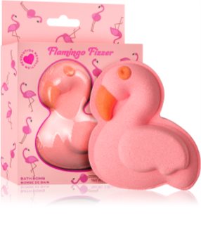 I Heart Revolution Bath Fizzer Flamingo bombe de bain avec parfums Pineapple & Peach 110 g