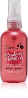 I Love Raspberry & Blackberry frissítő test spray hölgyeknek 100 ml