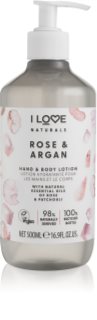 I Love Naturals Rose & Argan tělové mléko 500 ml