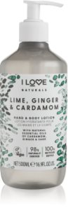 I Love Naturals Lime, Ginger & Cardamom Body Lotion 500 ml