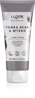 I Love Naturals Tonka Bean & Myrrh kézkrém 100 ml