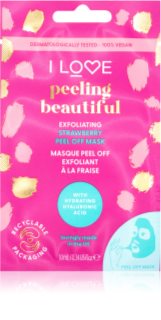 I Love Peeling Beautiful Peel-Off Gezichtsmasker met exfoliërende werking 10 ml