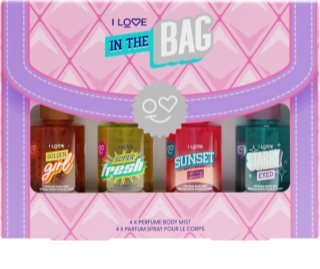 I Love In The Bag Dāvanu komplekts Izsmidzināms līdzeklis ķermenim