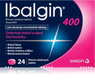 Ibalgin Ibalgin 400 mg filmom obalené tablety na zníženie horúčky a tlmenie bolesti