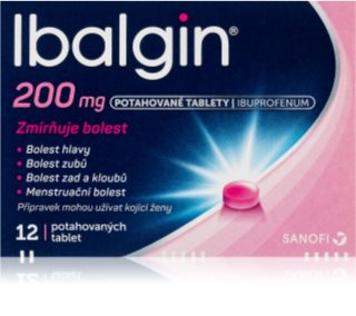 Ibalgin Ibalgin 200mg potahované tablety ke snížení horečky a tlumení bolesti