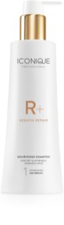 ICONIQUE Professional R+ Keratin repair Nourishing shampoo șampon reparator cu keratină pentru păr uscat și deteriorat