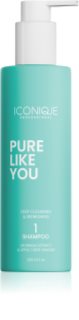 ICONIQUE Professional PURE LIKE YOU Deep Cleansing & Refreshing Shampoo mélyen tisztító sampon zsíros fejbőrre 250 ml