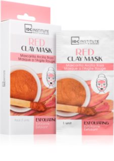 IDC Institute Red Clay Mask eksfolijacijska maska 3x8 g