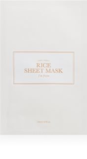 I'm from Rice Sheet Mask Mitrinoša auduma sejas maska vienmērīgam ādas tonim 1 gab.
