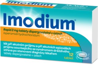 Imodium Imodium Rapid 2mg tablety dispergovatelné v ústech 12 tbl