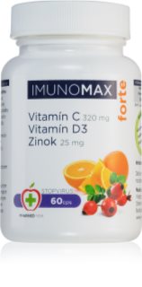 Imunomax Vitamín C + D + Zinek FORTE podpora imunity 60 cps