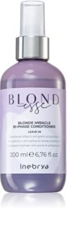Inebrya BLONDesse Blonde Miracle Bi-Phase Conditioner dvofazni balzam brez spiranja za blond lase 200 ml