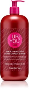 Inebrya Up To You Liss Smoothing 2-in-1 Mask & Conditioner Siluv hooldus juustele kaks-ühes 1000 ml