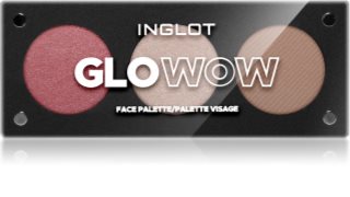 Inglot Face Palette Highlighter, Bronzer and Blusher shade GLOWOW 7.2 g