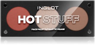 Inglot Face Palette fehérítő, bronzosító és arcpirosító árnyalat HOT STUFF 7 g