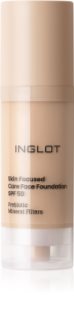 Inglot Skin Focused Care Face Foundation SPF 50 fond de teint couvrant SPF 50 teinte 302 Ivory Beige 30 ml