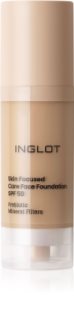 Inglot Skin Focused Care Face Foundation SPF 50 acoperire make-up SPF 50 culoare Medium Olive 30 ml
