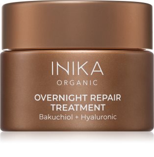 INIKA Organic Overnight Repair Treatment noční regenerační maska pro intenzivní hydrataci pleti 50 ml