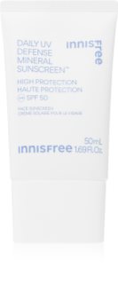 innisfree Daily UV Defense Mineral Sunscreen fluide protecteur minéral visage SPF 50 50 ml