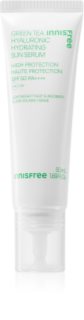 innisfree Green Tea Hyaluronic Sun Serum fluide hydratant protecteur avec effets apaisants SPF 50+ 50 ml