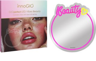 innoGIO Vibes Beauty GIO-759BY cosmetic mirror with LED backlight 32,5 cm x 34cm x 1cm 1 pc