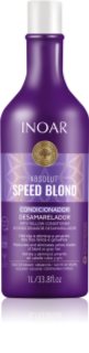 INOAR Absolut Speed Blond kondicionér pro blond vlasy neutralizující žluté tóny 1000 ml