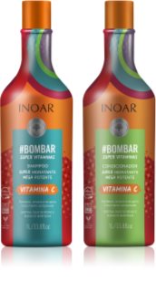 INOAR #Bombar Super Line Super Vitaminas Set för hår Med vitamin C 2x1000 ml