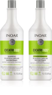 INOAR CicatriFios conjunto para cabelo danificado e quebradiço 2x1000 ml