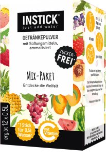 INSTICK Mix-Pack Classic Pulver zur Herstellung von Getränken Geschmack mix