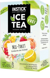 INSTICK Mix-Pack Ice Tea Pulver zur Herstellung von Getränken Geschmack Ice Tea Mix
