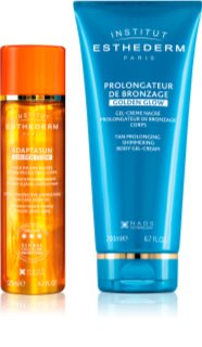 Institut Esthederm Adaptasun Golden Glow conjunto para um bronzeado bonito e pele saudável