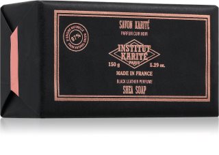 Institut Karité Paris Black Leather Shea Soap jabón sólido de lujo con manteca de karité 150 g