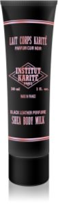 Institut Karité Paris Black Leather Shea Body Milk Bodylotion mit Bambus Butter 30 ml