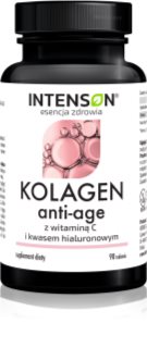 Intenson Kolagen ANTI-AGE + witamina C + kwas hialuronowy tabletki na włosy, skórę i paznokcie