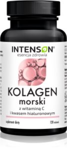 Intenson Kolagen morski + witamina C + kwas hialuronowy tabletki na włosy, skórę i paznokcie