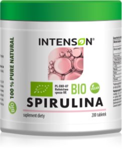 Intenson Organic Spirulina spirulina 100% w jakości BIO 100 g